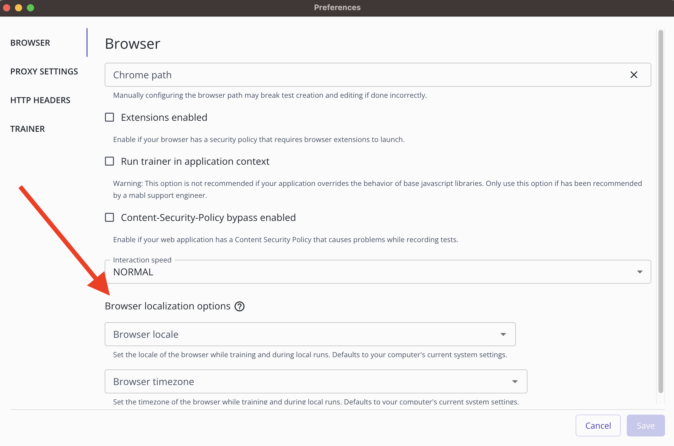 Editing locale and time zone settings in the Desktop App