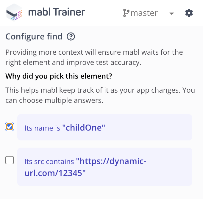 Using Configure Find for iframes with dynamic attributes