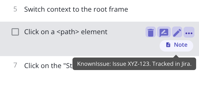 An annotated step in the Trainer