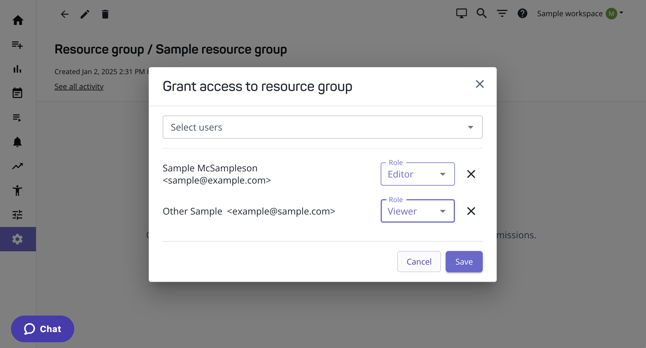 Assigning roles in bulk from the resource group details page