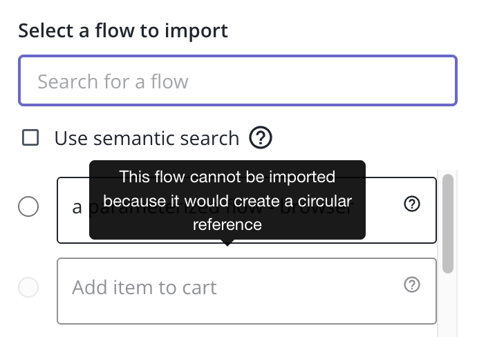 Circular reference tooltip