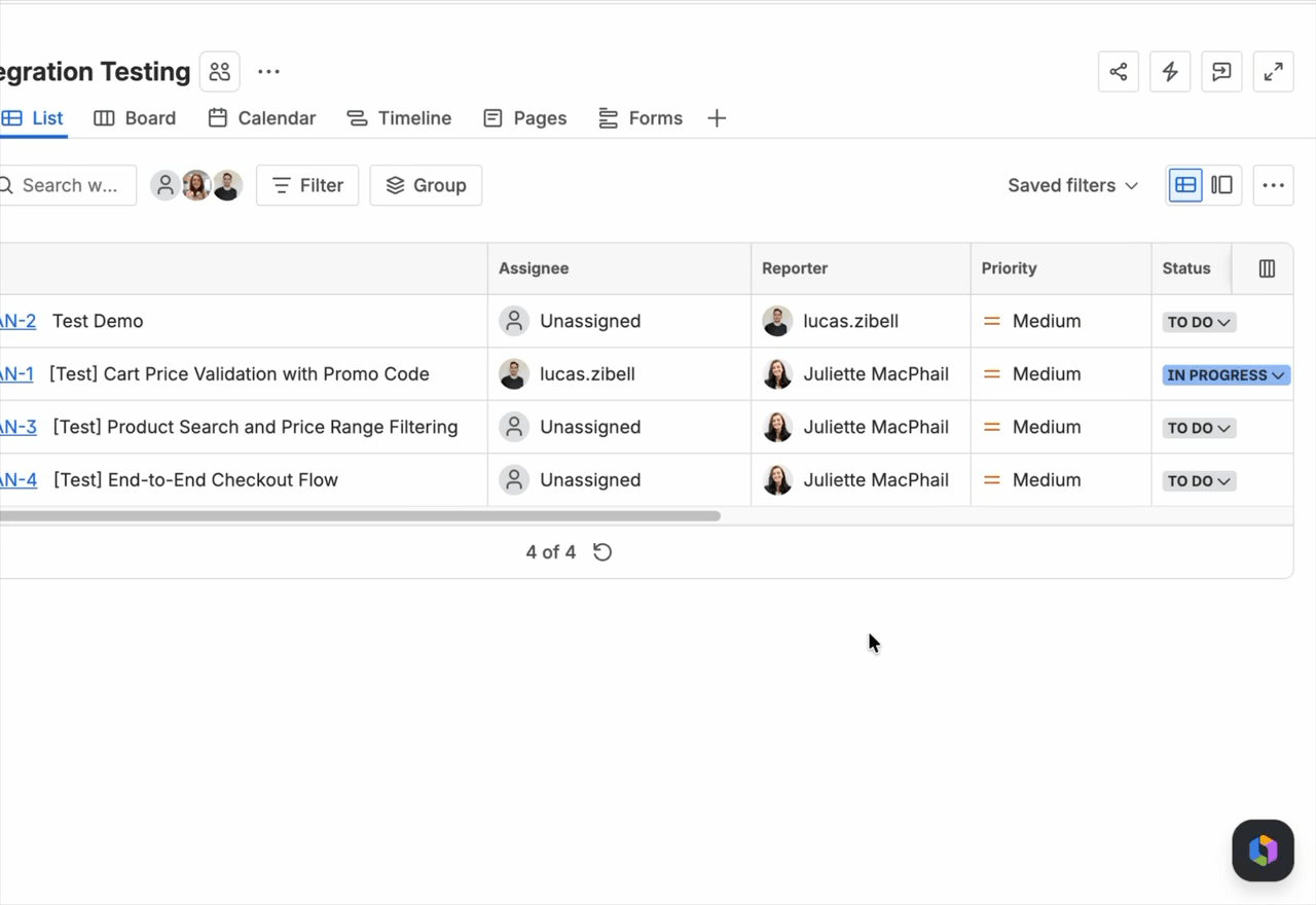 mabl Rovoエージェントとのチャット