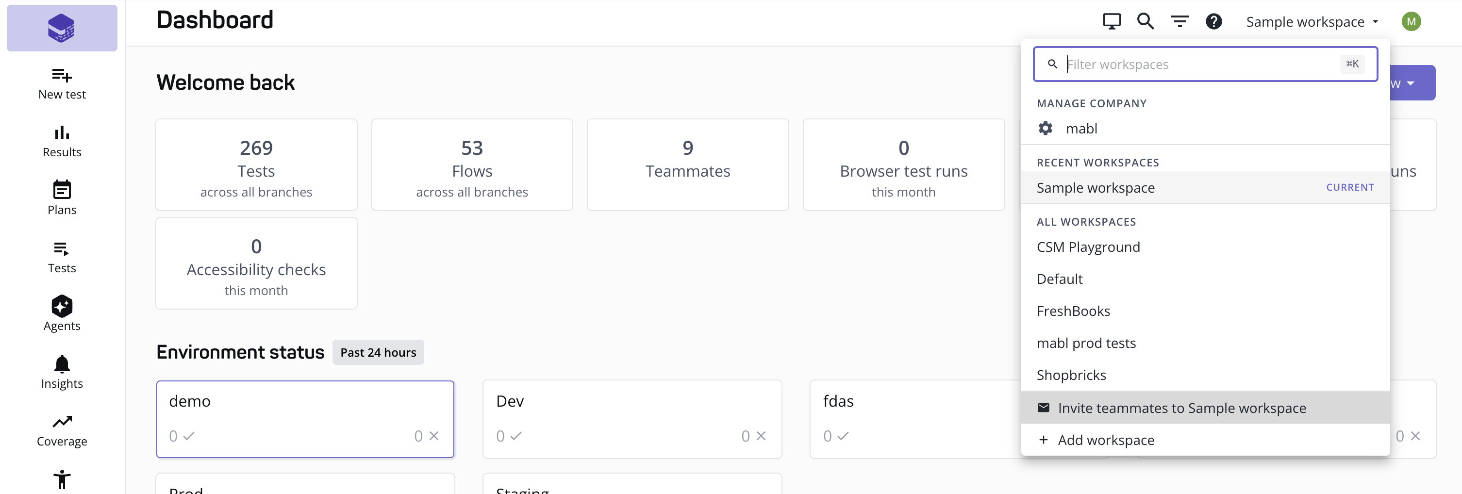 Location of 'Invite Teammates'