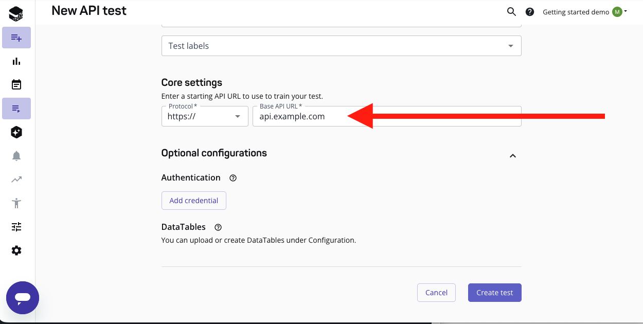 Adding a base API URL