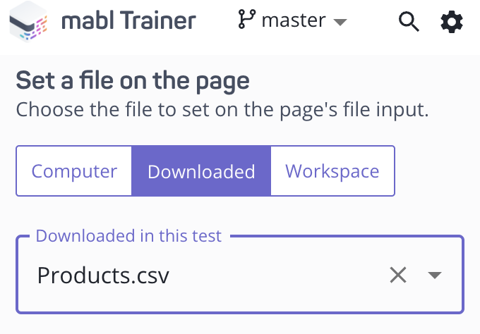 Uploading a previously downloaded file