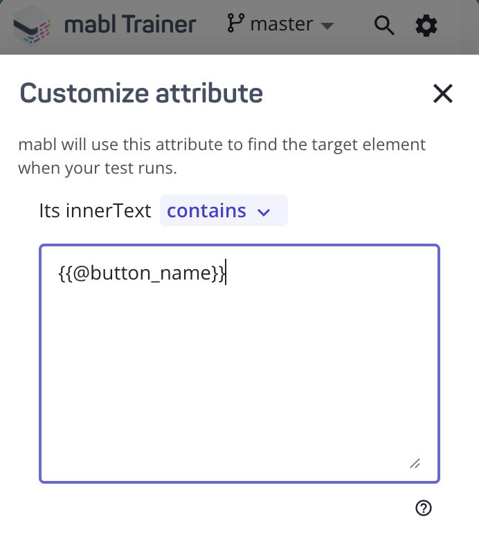 Customizing find attributes to use variable values