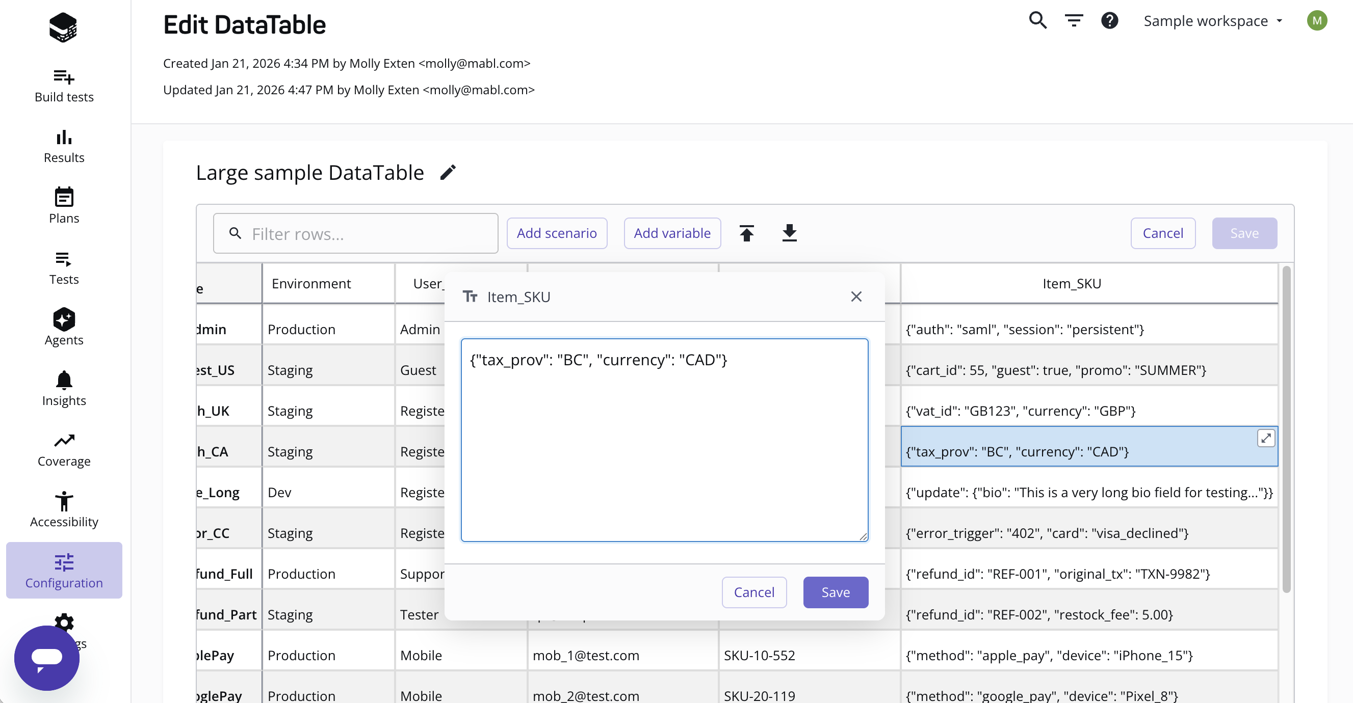 Expanding columns and cells in the DataTable