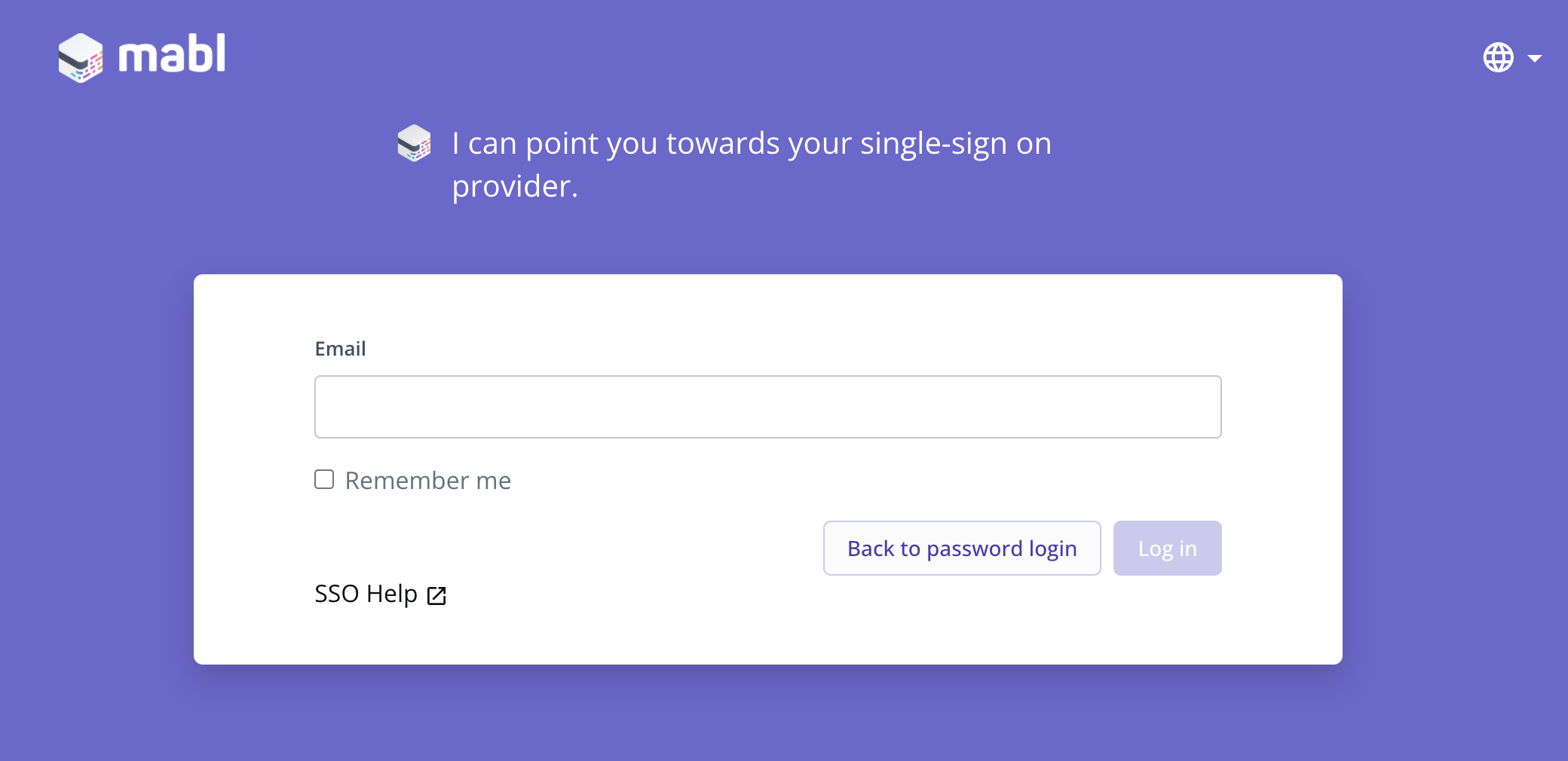 Logging in via SSO